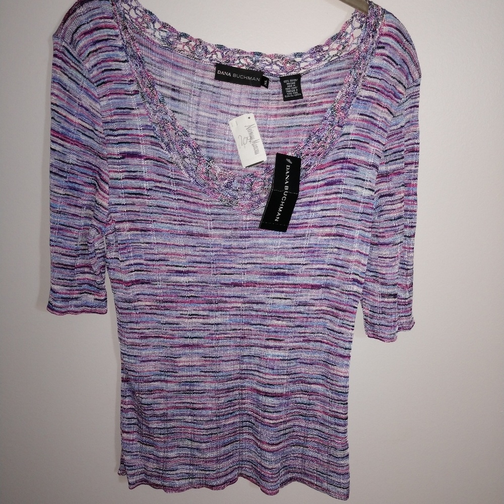 Dana Buchman (NOT Kohls) Space-dyed Twin Set